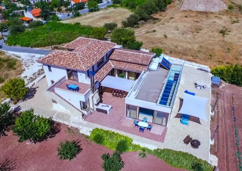 Rural & luxurious wheelchair accessible Paphos Villa Ampelitis - Sleeps 2 - 16. 11m Private Heatable Pool, Baby Pool. Pool hoist, Profiling Bed, Wet Room & More