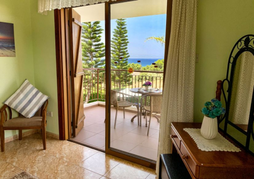 Villa Aphrodite Main Bedroom to Balcony